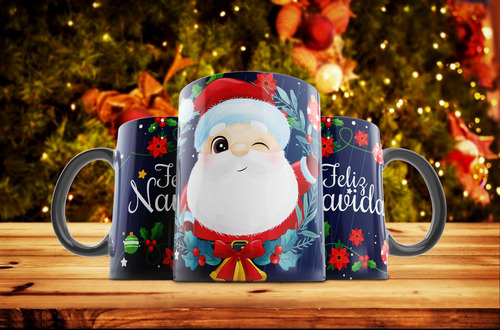 25 Png - Plantillas Navidad Tazas Sublimacion -psd
