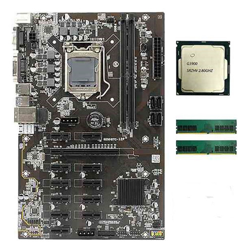 Placa Madre B250 12p-btc Para Cpu Socket Lga 1151 Pci-e 16x