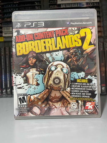 Ps3 Borderlands 2 Add-on Content Pack Físico Disco De Dlc