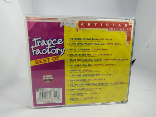 Cd Trance Factory Best Of Importado