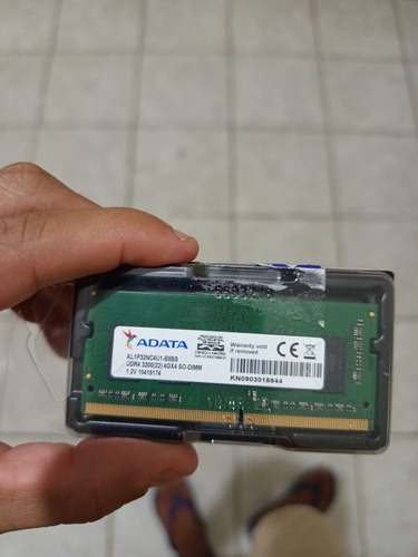 Memória Ram 4gb Ddr4 3200mhz Adata 4gbx4 So-dimm 1.2v (Usado)