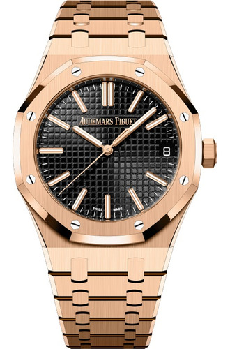 Reloj Audemars Piguet Royal Oak Pink Gold Black Dial 41mm