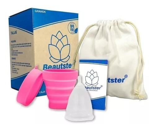 Kit Copa Menstrual + Vaso Esterilizador Beautster Calidad