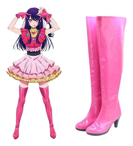 Botas De Cosplay Oshi No Ko Ai Hoshino  De Piel Sintética  C