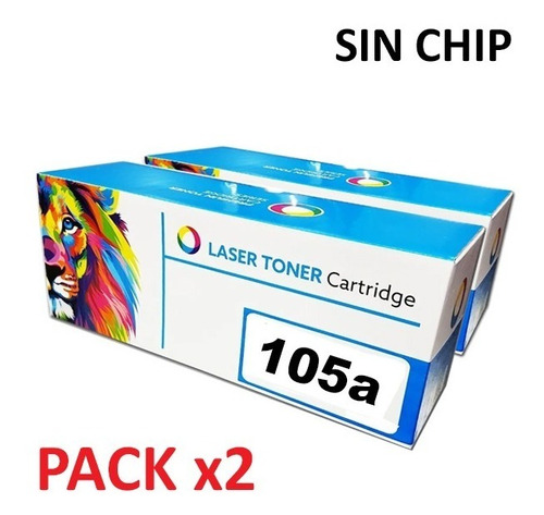 Imagen 1 de 3 de Toner Alternativo Para Hp 105a 107a 135w 107 S/ Chip Pack X2