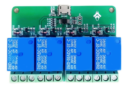 Pasotim Modulo Rele Usb 4 Canal 5 V Unidad Para Computadora