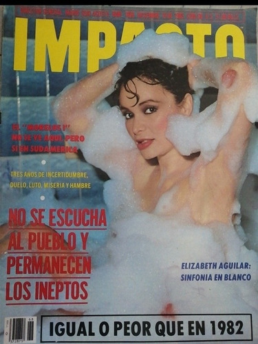 Revista Impacto #1868 Diciembre 1985 Elizabeth Aguilar 