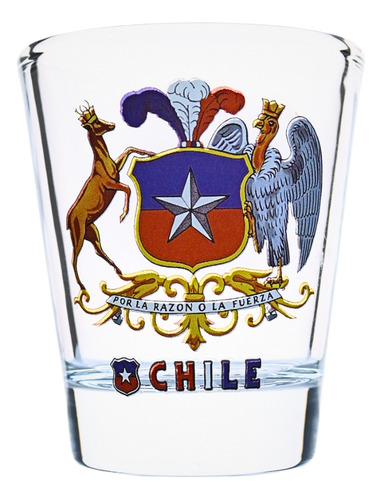 Set 4 Vasos Shot Tequileros 40 Ml Diseños De Chile Souvenir