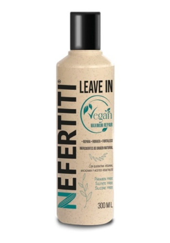  Leave In Vegan Maximum Repair Crema Para Peinar  Nefertiti 