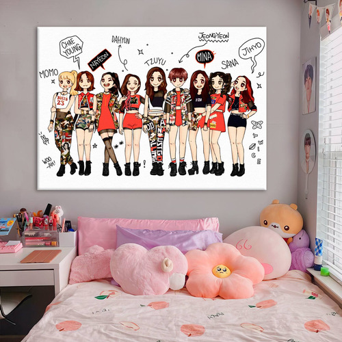 Cuadro Twice K-pop Regalo Kpoper Canvas K10 120 Cm