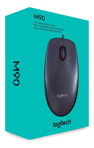 Mouse Optico Logitech M90 Cableado Usb Black Original Sellad
