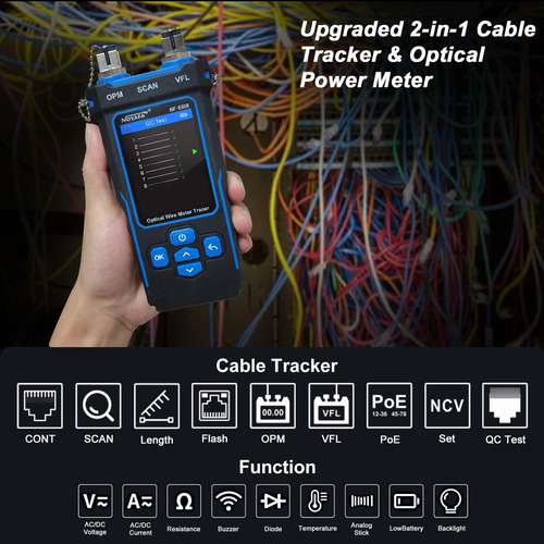 Noyafa Probador De Cable De Red Vfl Cat5 Cat6 Rj11 Rj45