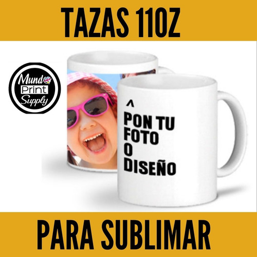 Tazas 11oz Blancas En Crudo Para Sublimar