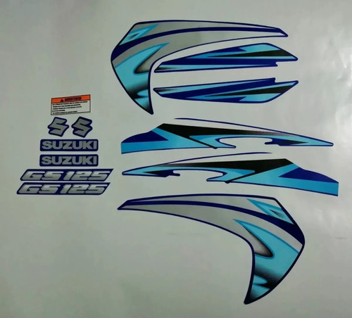 Kit Completo De Calcomanías Suzuki Gs 125