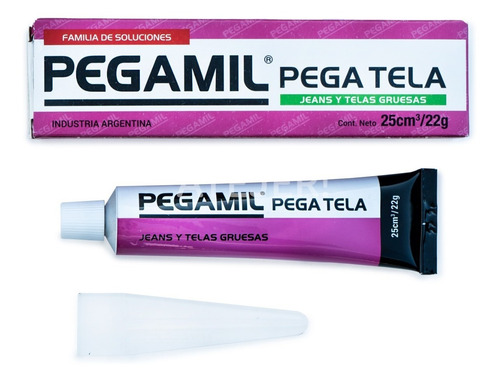 Imagen 3 de 3 de Pegamento Pega Tela Marca Pegamil 22 Gramos