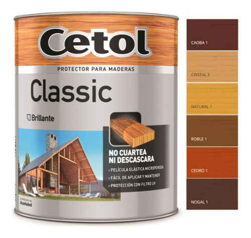 Cetol Brillante Madera 1 Lts - Deacero 