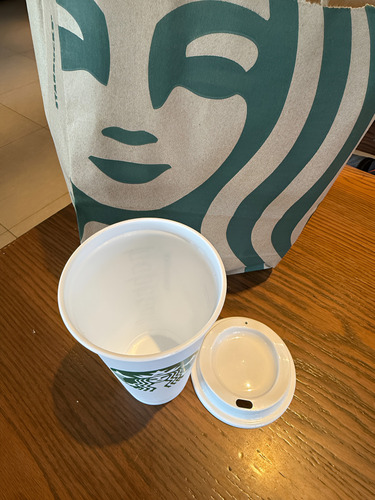Vaso Starbucks Reusable Clásico Plástico Blanco 473 Ml