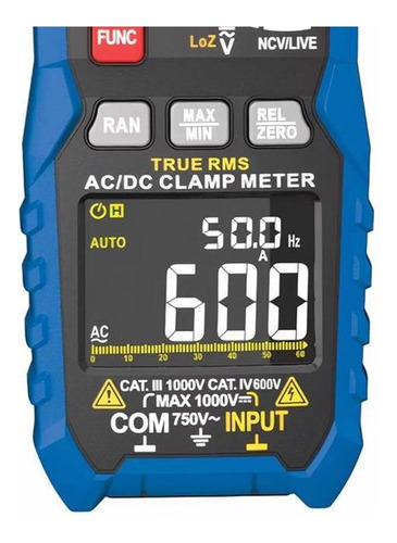 Alicate Amperimetro Digital - 1000a Ac/dc - Et-3810c