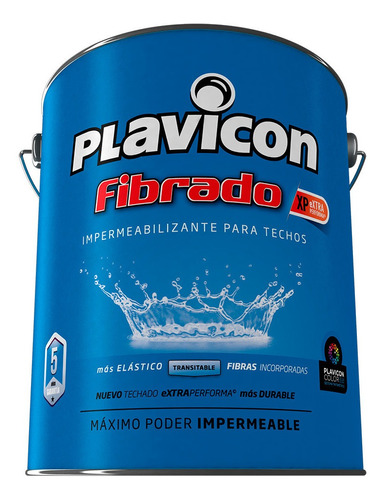 Plavicon Fibrado Para Techos X 10 Lts. Impermeabilizante.