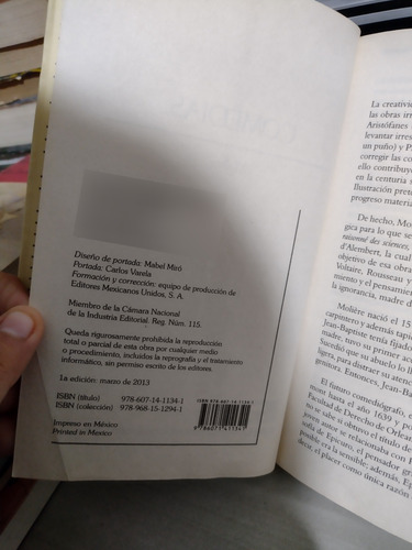 Comedias Tartufo Las Preciosas Ridículas Y Otras Moliere Rp8 (Usado)