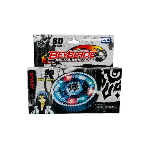 Trompo Bey Blade Con Luz Y Punta Metal Masters Beyblade