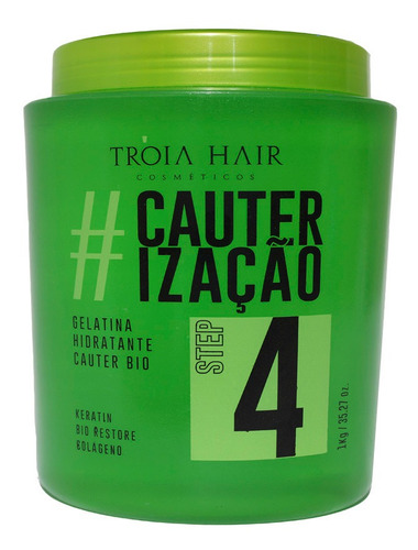 Gelatina Capilar Tróia Hair Repositor De Colageno 1kg Qualqu