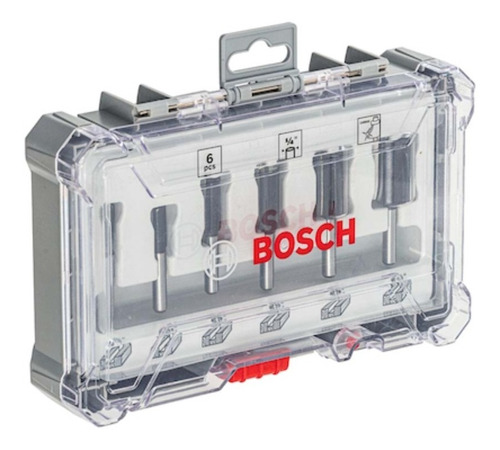 Set De Fresas Rectas 6pzas Bosch 