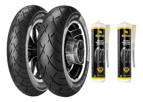 Pneu 130/90-16 + 130/90b16 Tl Me888 Metzeler + Selantes