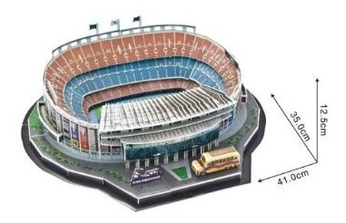 Maqueta Estadio 3d Para Armar! Cancha Barcelona !!camp Nou !