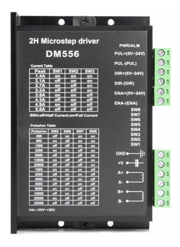 Driver Digital Motor A Pasos Dm556 5.5 Amp 20-50v