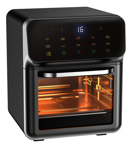 Horno De Aire Multifunción Freidora De Aire 16l 1500w Negro