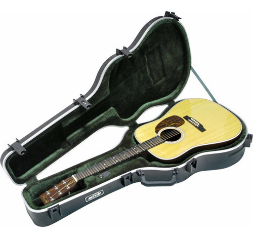 Skb 1skb-20 Estuche Case Rigido Guitarra Acúsitca Color Negro Diseño Liso