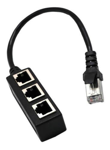 Rj45 A 3 Puertos Ethernet Lan Divisor De Red Extensor