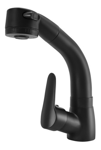 Llave Mezclador  Lavaplatos Ajustable-negro 13007