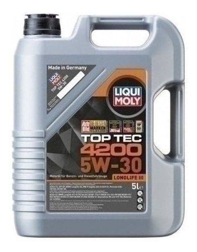 Liqui Moly Aceite Sintetico 5w30 Toc Tec 4200 5 Litros