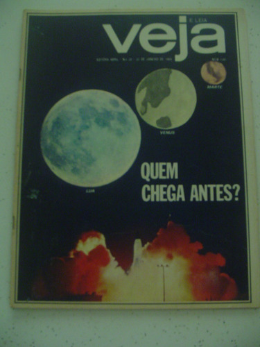 Revista Veja 20 Lua Disco Voador Ovni Bahia Pelourinho 1969