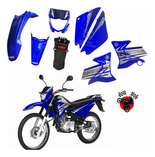 Kit Yamaha Xtz 125 Guardabarros Carenaje Tapas 8p