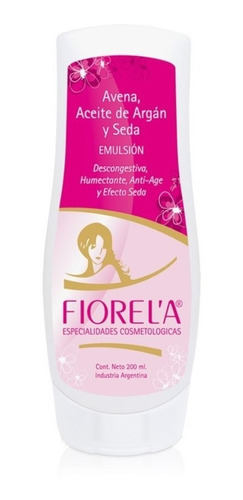 Emulsion Humectante Avena Aceite Argan Y Seda 200ml Fiorela