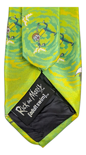 Corbata | Ram - Rick And Morty Portales Verde Limón Ram 1.4 M