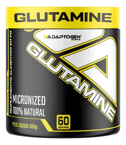 Suplemento Glutamina Glutamine Micronizada Platinum Series Adaptogen pote 300g