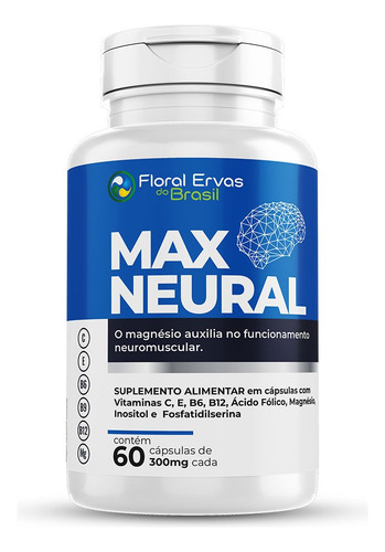 Max Neural 2x 60 Cápsulas Fosfatidilserina Inositol Vit