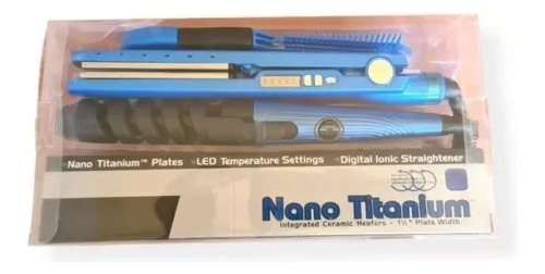 Plancha Para Cabello Alisadora Nano Titanium Azul Pro
