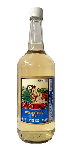 Licor Con Tequila Oro Las Chivas Reposado 1l