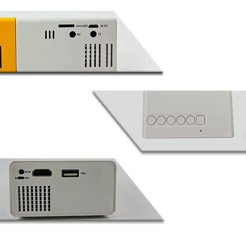 Q Mini Projetor Portátil Led 1080p 400 600 Lúmens Yg300 Lcd