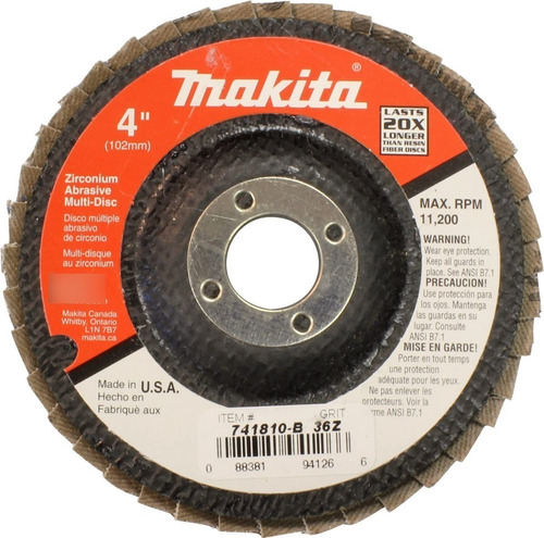 10 Pack Disco Makita De Desbaste Para Esmeril De 4.5 Inch