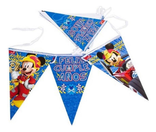 Banderín Mickey Mouse Aventuras Cotillón Cumpleaños 