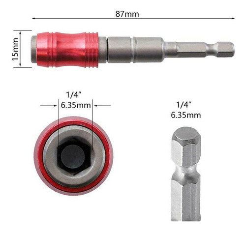 2 Soporte De Punta De Tornillo Giratorio Rojo Plateado