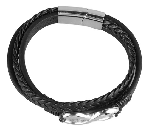 Pulsera De Mano De Hip Hop Pulsera De Mano Color Acero Pu