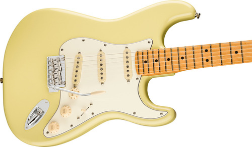 Guitarrista elétrico Fender Stratocaster Ii Color Hialeah Yellow Fingerboard Material Rosewood Orientação da mão direita