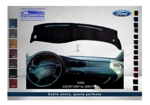 Cubretablero Automotriz Ford Escord 1997 Al 1999 F7-ch